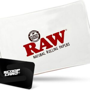 RAW Rolling Tray Glass Star Tray | Size Mini | Shatter Resistant and Extremely Durable That is Elegant Sleek and Transparent Heat Resistant Glass
