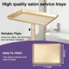 Salon Tray, Champagne Gold Salon Rolling Tray with Adjustable Height, Hair Stylist Tray, Suitable for Tattoo Tray and Dental Tray - Image 3