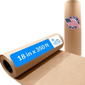 Reli. Brown Freezer Paper Roll | 18 Inch x 350 Feet - Bulk | Made in USA | Natural Freezer Paper Roll for Meat | Food Grade, Poly-Coated for Wrapping/Freezing Meat (Brown)