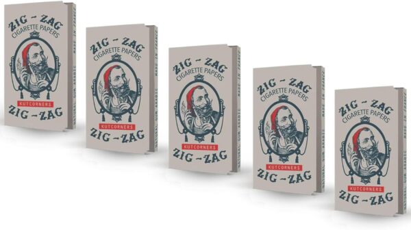 ZIG-ZAG Rolling Papers Kutcorners - Limited Edition Vintage (5 Booklets) 70MM - Premium Rolling Papers