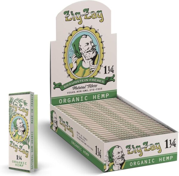 ZIG-ZAG Hemp Rolling Papers 1¼ - Limited Edition Vintage (24 Booklets) - 32 Sheets Each