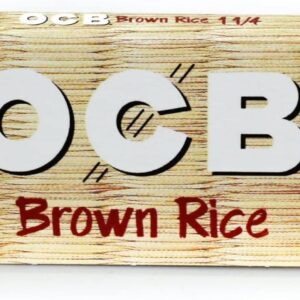 OCB Brown Rice Cigarette Rolling Paper 1 1/4 - Pack of 5