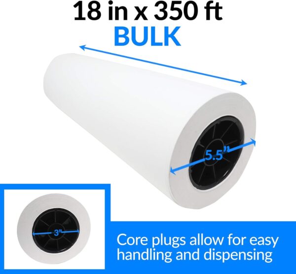 Reli. White Butcher Paper Roll | Made in USA | Bulk Value 18 in x 350 ft (4200 in) | Food Grade Kraft Paper for BBQ | Butcher Wrap for Smoking Meat, Sublimation | Unwaxed, Meat Wrapping - Image 3