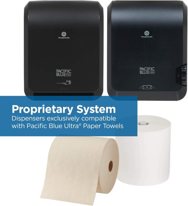 Pacific Blue Ultra 8" High-Capacity Recycled Paper Towel Rolls by GP PRO (Georgia-Pacific), White, 26491, 1,150 Linear Feet Per Roll, 3 Rolls Per Case - Image 7