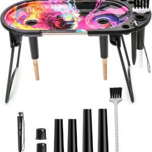 CHEEMAR Rolling Tray Cone Loader for King Size&1 1/4 Size Pre Rolled Cone,Cute Decorative Cone Filler - Perfect for Home or Travel-7.28'' x 3.74''