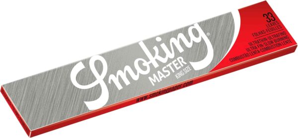 50 SMOKING MASTER KING SIZE EXTRA SLIM Rolling Papers - Image 2