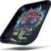 RAW Black Rolling Tray - Limited Edition Monster Design for Pre-Rolled Cones, Wrap Papers, and Accessories - Large - 14 x 11 inches - Image 2