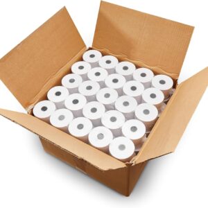 2 1/4" x 150' One Ply Bond Receipt Paper Rolls Compatible with most Citizen and Royal Cash Registers (Non-Thermal - Pack of 100)