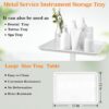Salon Tray, Salon Rolling Tray with Adjustable Height, Salon Tray on Wheels, Salon Color Tray Ideal Use As Tattoo Tray, Medical Tray and Dental Tray - Image 2