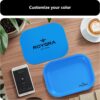 roygra Rolling Tray, Metal Matte Decorative Tray with PVC Soft Magnetic Lid, 7 x 5.5 inch - Blue - Image 5