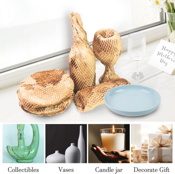 Dish Packing Kit Glassware Moving Supplies for Friagle Items 15"x500' Honeycomb Packing Paper Roll Recyclable Moving Paper with Fragile Stickers Alternative to Bubble Cushioning Wrap for Shipping - Image 5