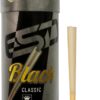 RAW Black Cones King Size - 100 Pack - Slow Burning Pre Rolled Cones Pressed Extra Fine for Thin, Naturally Translucent Paper with Tips & Packing Tubes Included