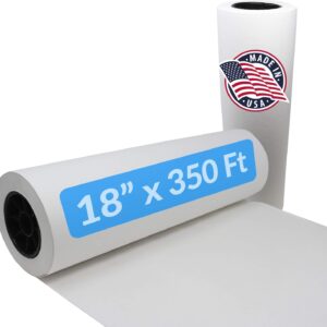 Reli. White Butcher Paper Roll | Made in USA | Bulk Value 18 in x 350 ft (4200 in) | Food Grade Kraft Paper for BBQ | Butcher Wrap for Smoking Meat, Sublimation | Unwaxed, Meat Wrapping