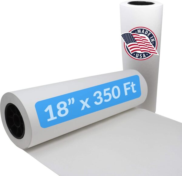 Reli. White Butcher Paper Roll | Made in USA | Bulk Value 18 in x 350 ft (4200 in) | Food Grade Kraft Paper for BBQ | Butcher Wrap for Smoking Meat, Sublimation | Unwaxed, Meat Wrapping
