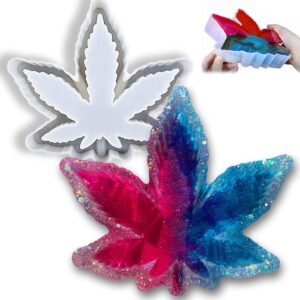 Ashtray Mold for Resin, Large Leaf Silicone Mold for Epoxy Resin, Maple Leaf Rolling Tray for Jewelry Storage Box, DIY Craft Gift, Home Decoration
