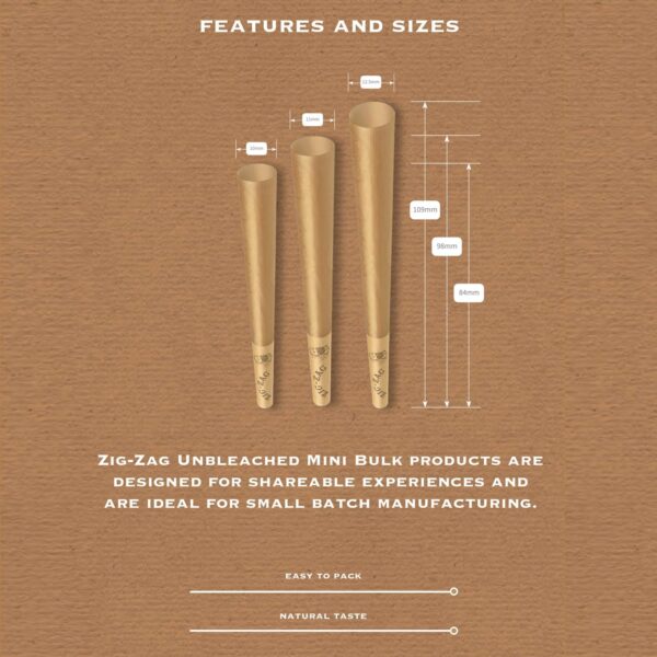 Zig-Zag Rolling Papers - Unbleached Filter Tips - Original Size - 5 Pack (50 Tips/Pack) - Image 5