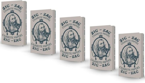 ZIG-ZAG Rolling Papers Original White - Limited Edition Vintage (5 Booklets) 70MM - Premium Rolling Papers