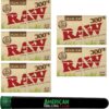 RAW Organic 300's 1 1/4 Size Cigarette Papers | Includes ARC Saver Tube (5 Pack)