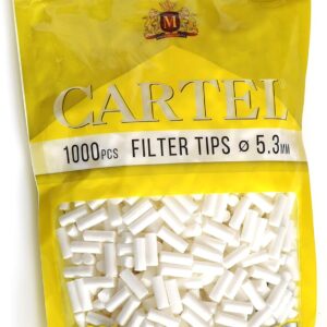 1000 filters - Cartel Extra Slim 5.3mm Filter Tips + Extra Rolling Paper