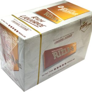Rizla Orange LIQUORICE Regular Cigarette Rolling Papers Original (50)