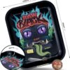 RAW Black Rolling Tray - Limited Edition Monster Design for Pre-Rolled Cones, Wrap Papers, and Accessories - Large - 14 x 11 inches - Image 3