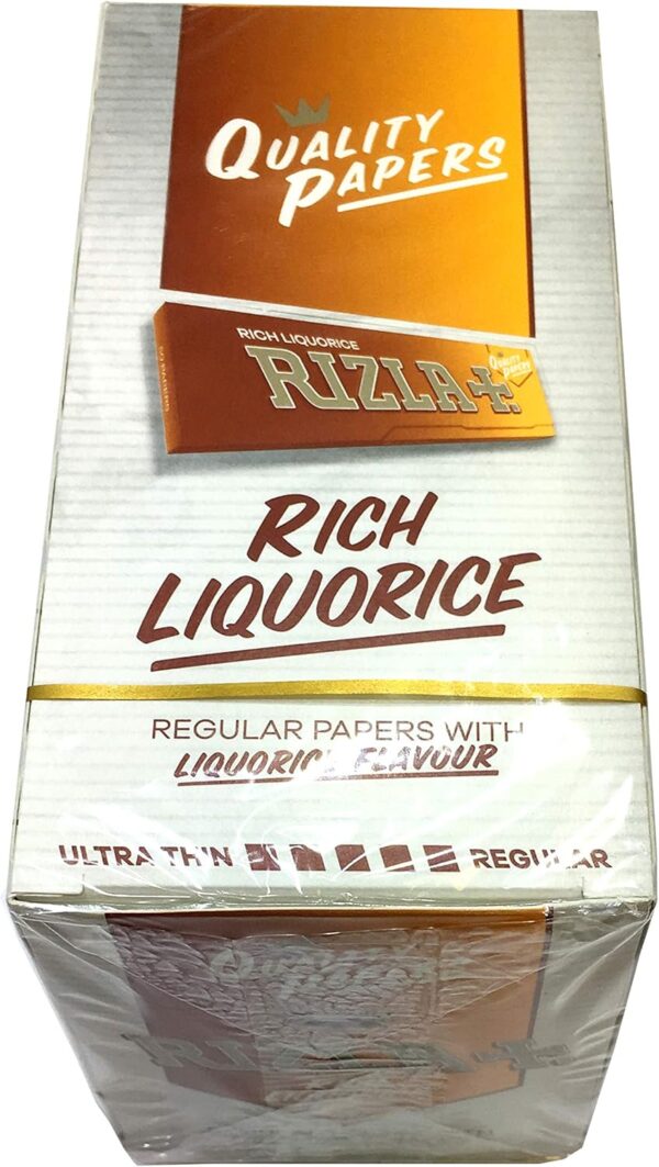 Rizla Orange LIQUORICE Regular Cigarette Rolling Papers Original (50) - Image 2