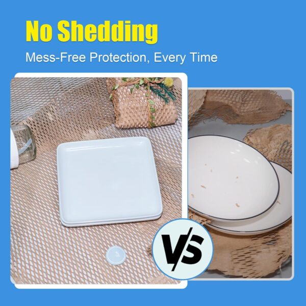 Honeycomb Packing Paper for Moving Dishes and Glassware 15"x98' Eco Friendly Packaging Bubble Cushion Wrap Roll Bulk Shipping Supplies for Packages Box Void Filler - Image 3