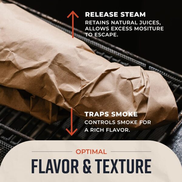 Bryco Goods 24 Inch x 175 Feet, Brown Butcher Paper Roll, Unbleached, Uncoated, Unwaxed, Food-Grade, Wide Kraft Paper for BBQ, Smoking, Grilling, Wrapping Meat, Table Covering - USA Made - Image 3