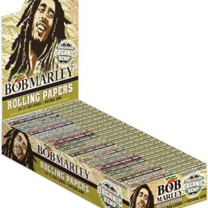 Bob Marley Rolling Papers Unbleached Organic 1 1/4 Rolling Paper - 1 Box (25 Booklets)