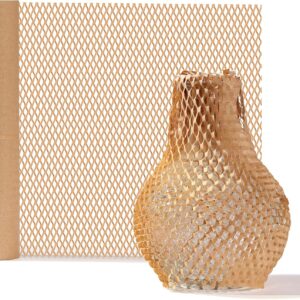 12Inch x 50FT Honeycomb Packing Paper Sheets for Moving Sustainable Alternative to Bubble Cushioning Wrap for Shipping Box Protective Roll