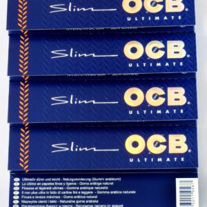5 booklets OCB Ultimate Slim Thinnest Rolling Paper King Size