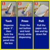 Reynolds Kitchens Stay Flat Dispensing Parchment Paper for Baking and Roasting, Parchment Paper Roll, Great for Baking and Rolling Dough, Non-stick, Reusable Up to 3x, 45 Sq. Ft. - Image 4
