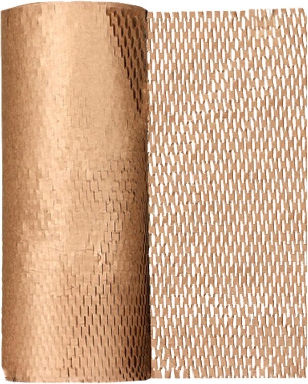 The Boxery Honeycomb Packing Paper 15”x16800” (1400’)-1 Roll Cushioning Wrap, Box Filler, Void Filling, Shipping & Moving Supplies, Alternative to Plastic Bubble|Eco Friendly-Small Business.