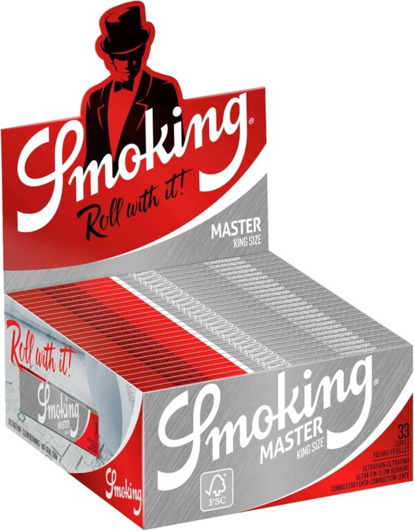 50 SMOKING MASTER KING SIZE EXTRA SLIM Rolling Papers