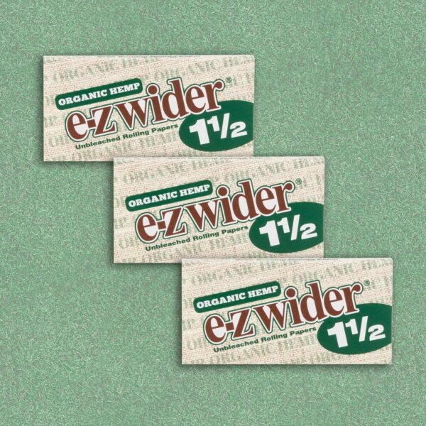 E-Z Wider Organic Hemp Cigarette Rolling Paper 1 1/2 - Pack of 5 - Image 2