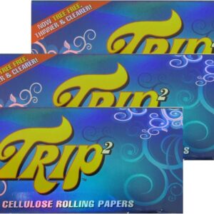 TRIP2 Clear Cellulose King Size Rolling Papers - 3 Packs!