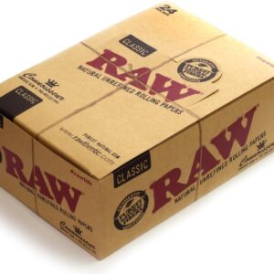 RAW Classic Connoisseur King Size Slim Paper + Prerolled Tips -1 Box