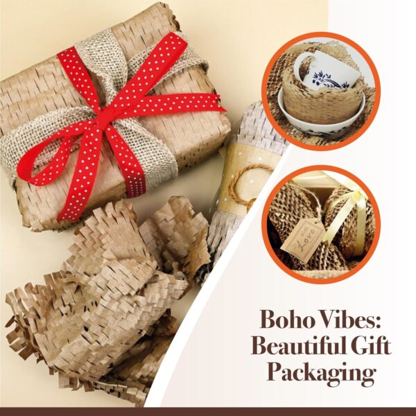 Honeycomb Packing Paper 12"x400' - Honeycomb Wrapping Paper for Moving Packaging and Shipping - Recyclable Protective Roll - Image 8
