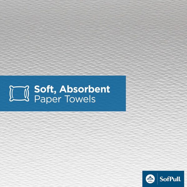 SofPull Centerpull Regular Capacity Premium Paper Towel, White, 28124, 324 Sheets Per Roll, 6 Rolls Per Case - Image 4
