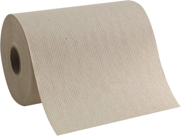 Pacific Blue Basic Recycled Paper Towel Roll by GP PRO (Georgia-Pacific), Brown, 26401, 350 Feet Per Roll, 12 Rolls Per Case - Image 3