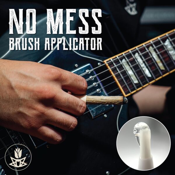 Purple Rose Supply Rolling Glue – 4ml Glue Pen with Brush Applicator – Natural Plant Cellulose – Spit-Free Rolling Alternative – Glue Stick - Image 3