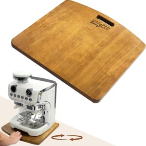 Sliding Tray for Coffee Maker - Solid Wooden Appliance Slider with 360° Smooth Rolling Wheels for Heavy Kitchen Appliances, Easy Under - Cabinet Access (Approach 13"x14")