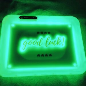 LED Rolling Tray Luminous Disk LED Tray Glow Part and Mode White