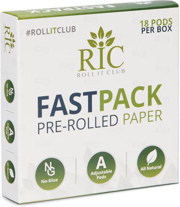 FASTPACK | Natural Pre Rolled Rolling Paper with Tips & Packing Tubes Included