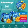 Rolling Tray with PVC Soft Magnetic Lid - 7 x 5.5'', Ashtray - 5.8 x 5.8'' - Set of 3 (Sunflower) - Image 4