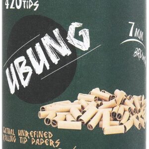 UBUNG | 420 Tips | Ø7mm Pre Rolled Tips | Filter Tips Made with Unbleached Paper | Suitable for Most Pre Roll Machine and Rolling Papers
