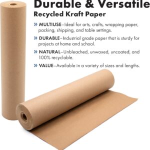 Industrial Grade Paper for Moving & Packing | Shipping, Gift Wrapping, Arts, Crafts & Table Settings | Recycled Kraft Paper Roll | 30 inches x 150 feet | by The Paper Factory LLC