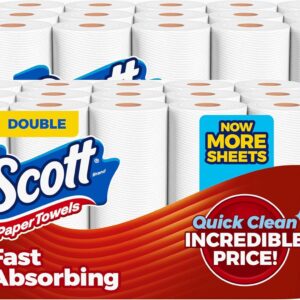 Scott Paper Towels, Choose-A-Sheet, 30 Double Rolls = 60 Regular Rolls (108 Sheets Per Roll)