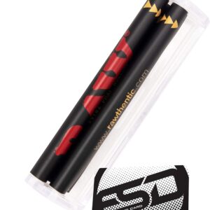 RAW Phatty 125 mm Crystal Clear Tripple Strength Cigarette Rolling Paper Machine - Roll Up Your Favorite Smoking Contents Quick and Easy with This See Through Roller