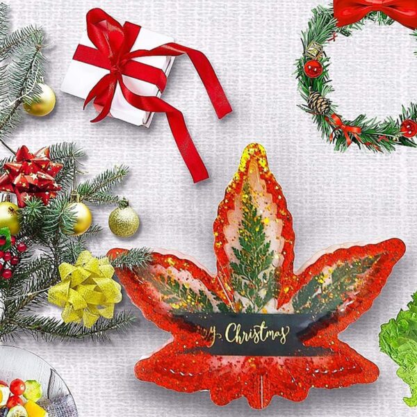 Ashtray Mold for Resin, Large Leaf Silicone Mold for Epoxy Resin, Maple Leaf Rolling Tray for Jewelry Storage Box, DIY Craft Gift, Home Decoration - Image 5